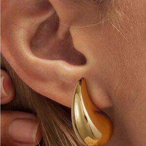 Designer inspired teardrop earrings.